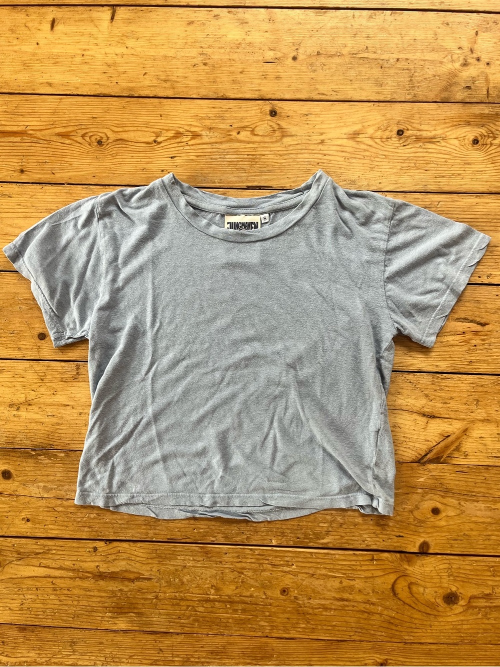 Jungmaven cropped lorel tee light blue S
